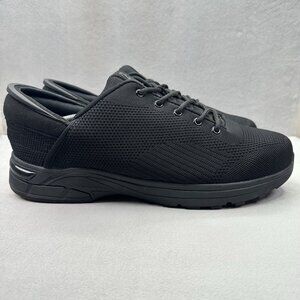 Zeba Handsfree Mens Size 13 W Shoes Triple Black Slip On Comfort Walking Sneaker